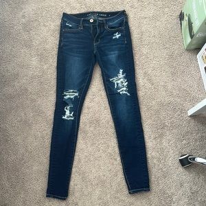 Size 2 Denim Ripped Skinny Jeans